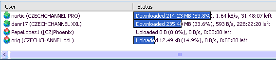 Status download